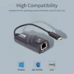 Converter Adapter OTG USB Type C to Ethernet LAN RJ45 100Mbps Cable Kabel Konverter Universal Apple Mac iPhone - Image 2