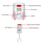 Alarm Rumah Sensor Gerak PIR Maling Manusia utk Bel Kantor Toko Remote - Image 3