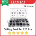 O Ring Oring mm Set Pack 225 Pcs Karet Seal Rubber Gasket Washer Black