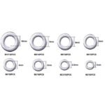 Ring Plat Stainless Set Kit 360 Pcs Steel Flat Washer Gasket Baut Oli M2 M2.5 M3 M4 M5 M6 M8 M10 - Image 2
