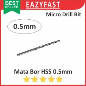 Mata Bor Micro Drill Bits HSS 0.5mm 0.5 mm Straight Shank