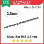 Mata Bor Micro Drill Bits HSS 2.5mm 2 2.5 mm Straight Shank