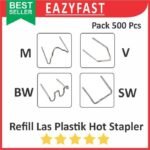 Refill Kawat Las Plastik Hot Stapler Staples Panas Set 500 Pcs Welding Bumper Body Car Motor Mobil