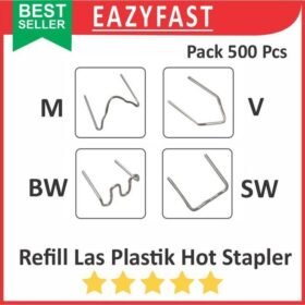 Refill Kawat Las Plastik Hot Stapler Staples Panas Set 500 Pcs Welding Bumper Body Car Motor Mobil