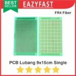 PCB Bolong Lubang IC Matrix Single Layer FR4 Fiber Hijau 9x15 cm 48x30
