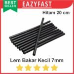 Refill Lem Tembak Lilin Bakar Batang Kecil 7mm Hitam Glue Gun Stick Black