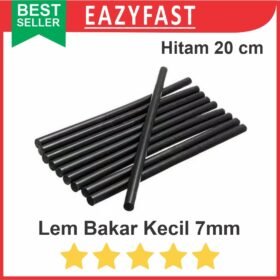 Refill Lem Tembak Lilin Bakar Batang Kecil 7mm Hitam Glue Gun Stick Black