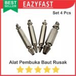 Screw Extractor Remover Alat Pembuka Cabut Copot Mur Baut Rusak Doll Dol Los Loss