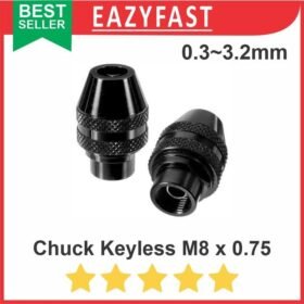 Multi Chuck M8 Keyless Tanpa Collet Mini Grinding Bor Dremel Grinder