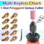 Multi Chuck M8 Keyless Tanpa Collet Mini Grinding Bor Dremel Grinder - Image 2