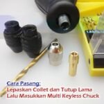 Multi Chuck M8 Keyless Tanpa Collet Mini Grinding Bor Dremel Grinder - Image 4