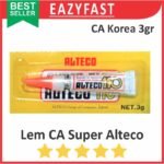 Lem Besi Cair G CA Korea Dextone Alteco 110 Power Super Glue Tube Renceng Instant Kecil 3gr 3 gr gram Adhesive - Image 2