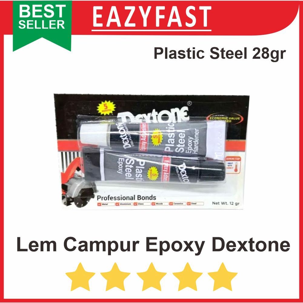 ginee_20260113145850656_9343684528.jpeg Lem Besi Campur Dextone Plastic Steel Epoxy High Temp 12 gr 5 menit - Image 1