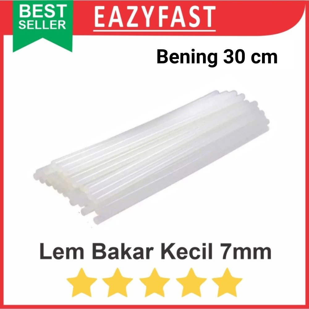 ginee_20260113153735198_7135008528.jpeg Refill Lem Tembak Lilin Bakar Batang Kecil 7mm Putih Glue Gun Stick White - Image 1
