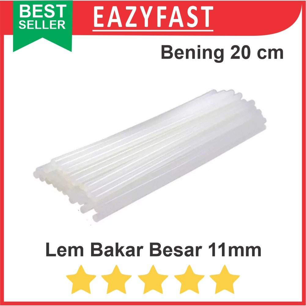 ginee_20260113161626168_6850848657.jpeg Refill Lem Tembak Lilin Bakar Batang Besar 11mm 1cm Putih Glue Gun Stick White - Image 1