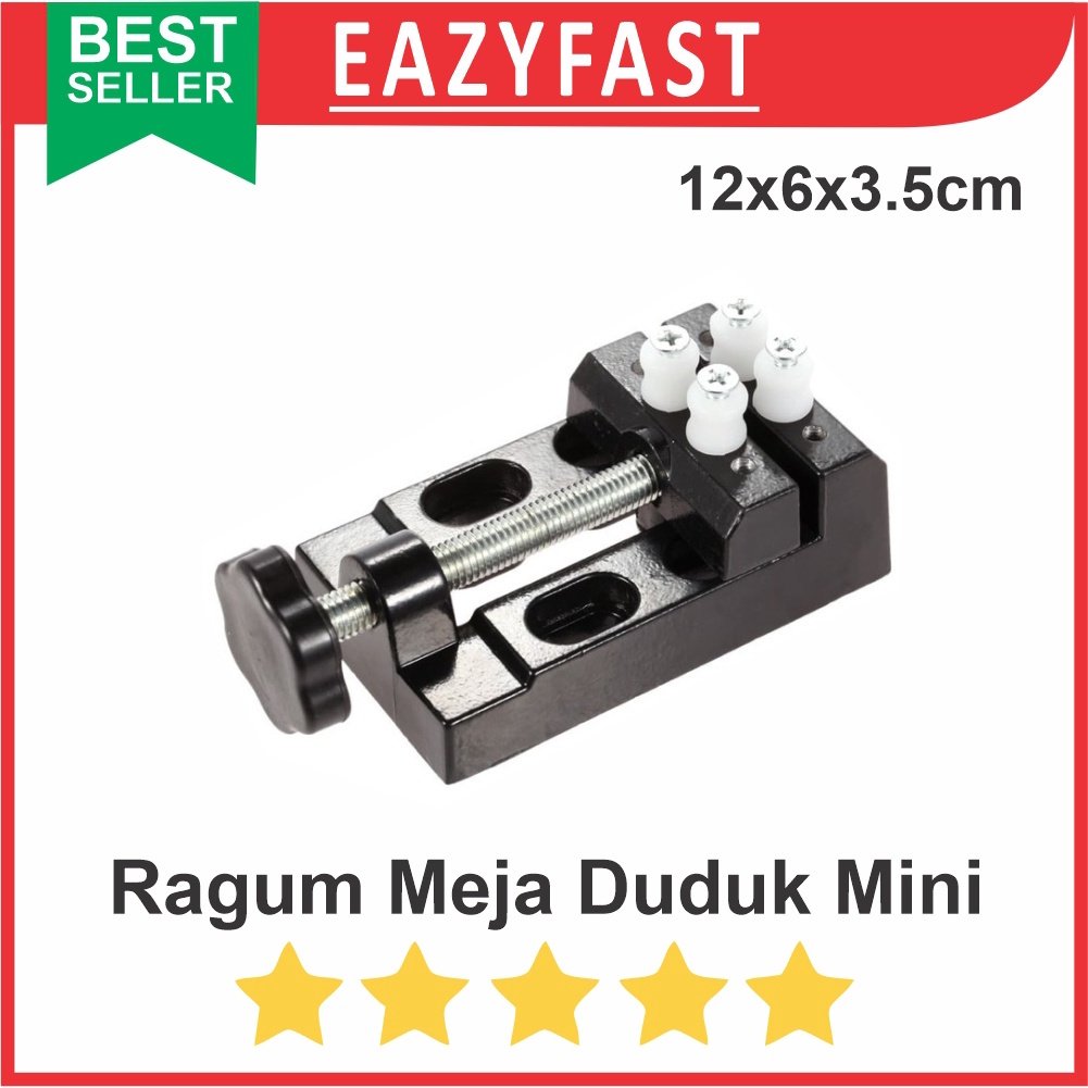 ginee_20260114123902111_6635534641.jpeg Catok Ragum Clamp Klem Holder Meja Tanggem Kecil Mini Jaw Bench Vise - Image 1