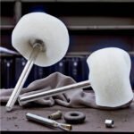 Mata Gerinda Bor Mini Sikat Bulu Wool Polish Set 10 Pcs Poles Busa Kain Cotton Kapas Wol Grinding - Image 2