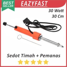 Alat Pompa Sedot Hisap Timah Solder 30W Otomatis Pemanas Panas Desoldering Attractor Pump