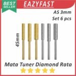 Mata Bor Tuner Mini x6 Diamond 3mm Silinder Rata Ukir Kikir Grafir Engrave Die Grinder IC MMC EMMC