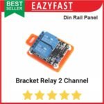 Bracket Dudukan Modul Relay 2 Channel Module MCB Din Rail Rel Panel