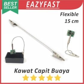 Kawat Capit Buaya Flexible Helper Hand Tools Double Dual Head Metal Steel Painting Paint Clip 15cm