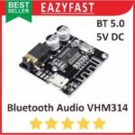 Modul Bluetooth BT 5.0 Audio Receiver VHM 314 Micro USB Type C Stereo AUX Module Board Case Kotak - Image 2
