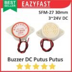 Speaker Buzzer Aktif Putus Putus SFM-27 30mm 3-24 Volt DC Active Beep Alarm High Decibel High Quality Super Loud