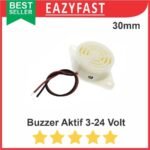 Speaker Buzzer Aktif Continues SFM-27 30mm 3-24 Volt DC Active Beep Alarm High Decibel High Quality Super Loud