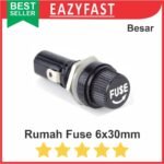 Fuse Holder Panel Rumah Sekring Kaca Tabung Besarl 6x30 6x30mm 6 x 20