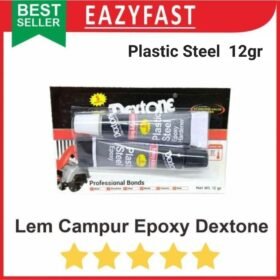 Lem Besi Campur Dextone Plastic Steel Epoxy High Temp 12 gr 5 menit