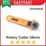 Rotary Cutter 28mm Kecil Kain Kulit Kertas Vinyl Film Roda Putar