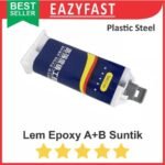 Lem Epoxy Campur AB Suntik 50g Plastic Steel Glue Dempul Besi Tambal
