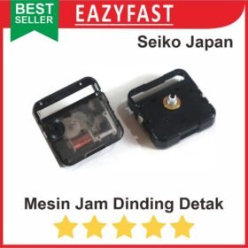 Mesin Jam Dinding Seiko SKP Japan Taiwan Quartz Detak Sweep Silent