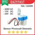 Sensor Photocell Lampu Relay Otomatis Siang Malam Fotosel LDR AC DC