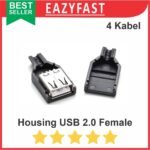 Socket USB 2.0 Connector Female Kosong DIY Plug Type A Jack Betina 4P