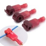 Konektor Jumper Kabel Cabang T Tap Quick Connect Scotch Lock Wire Cable Splice Set Merah Biru Red Blue - Image 2