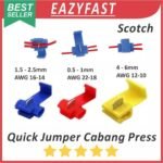 Konektor Jumper Kabel Cabang Quick Connect Press Scotch Lock Wire Cable Splice Set Merah Biru Red Blue