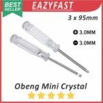 Obeng Crystal Mini Plus Minus Positif Negatif Garis Kembang Strip 3x95mm Philips Screw Driver ScrewDriver