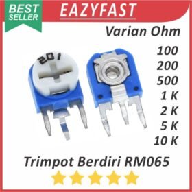 Trimpot 100 200 500 1K 2K 5K 10K 1 2 5 10 K Ohm Potensio Variable Resistor RM063 Potentiometer Berdiri 101 201 501 102 202 502 103