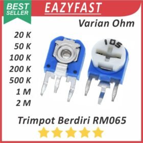 Trimpot 20K 50K 100K 200K 500K 1M 2M 20 50 100 200 500 K 1 2 M Ohm Potensio Variable Resistor RM063 Potentiometer Berdiri 203 503 104 204 504 105 205