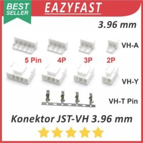 Konektor Kabel JST-VH3.96 2 3 4 5 P Pin Kaki Set Male Female Pin Skun Terminal JST VH 3.96mm 3.96 4 mm 2P 3P 4P 5P Cable Socket Connector Soket VH-A VH-Y VH-T