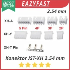 Konektor Kabel JST-XH2.54  2 3 4 5 P Pin Kaki Set Male Female Pin Skun Terminal JST XH 2.54mm 2.54 mm 2P 3P 4P 5P Cable Socket Connector Soket XH-A XH-Y XH-T