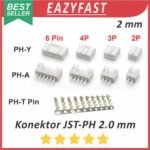 Konektor Kabel JST-PH2.0 2 3 4 6 P Pin Kaki Set Male Female Pin Skun Terminal JST PH 2mm 2 mm 2P 3P 4P 6P Cable Socket Connector Soket PH-A PH-Y PH-T