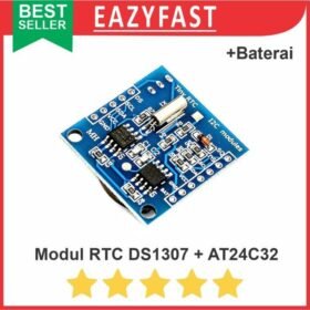 RTC DS1307 Real TIme Clock Arduino 24C32 32K I2C EEPROM bonus Baterai