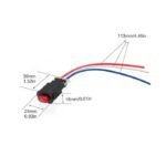 Saklar Tombol Lampu Hazard 3 Kabel Kaki Push Button Self Lock Switch - Image 2