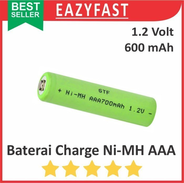 ginee_20241227152322612_5387109693.jpeg Baterai Cas Charge AAA A3 Ni-Mh 1.2V Ni Mh 1.2 V Volt Rechargeable - Image 1