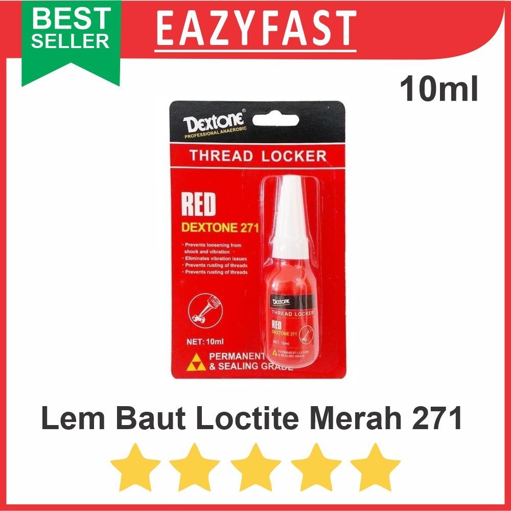 ginee_20250916104713326_2566044544.jpg Lem Baut Mur Trimpot Merah Thread Locker Glue Red 271 Loctite - Image 1