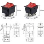 Saklar Switch Mesin Las Inverter 6P 6 Kaki Pin 30A 25A Trafo MMA KCD4 - Image 2