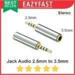 Converter Adapter Jack Audio 3.5 to 2.5 mm to 3.5mm to 2.5mm  Konverter Adaptor Konektor Gold Stereo TRRS - Image 2