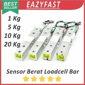 Sensor Berat Loadcell 1kg 5kg 10kg 20kg 1 5 10 20 kg Load Cell Batang Bar Scale Weight Arduino ESP Compatible HX711
